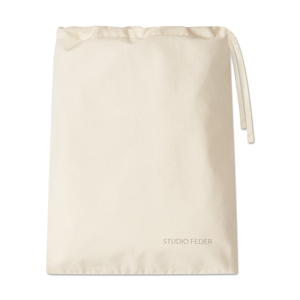 Studio Feder Adult Bedding, Organic - Percale Ivory XL