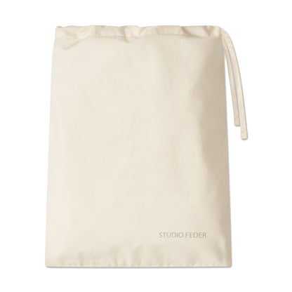 Studio Feder Adult Bedding, Organic - Percale Ivory XL