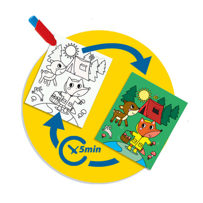 SES Creative, Paint with Water - Travel Coloring Book