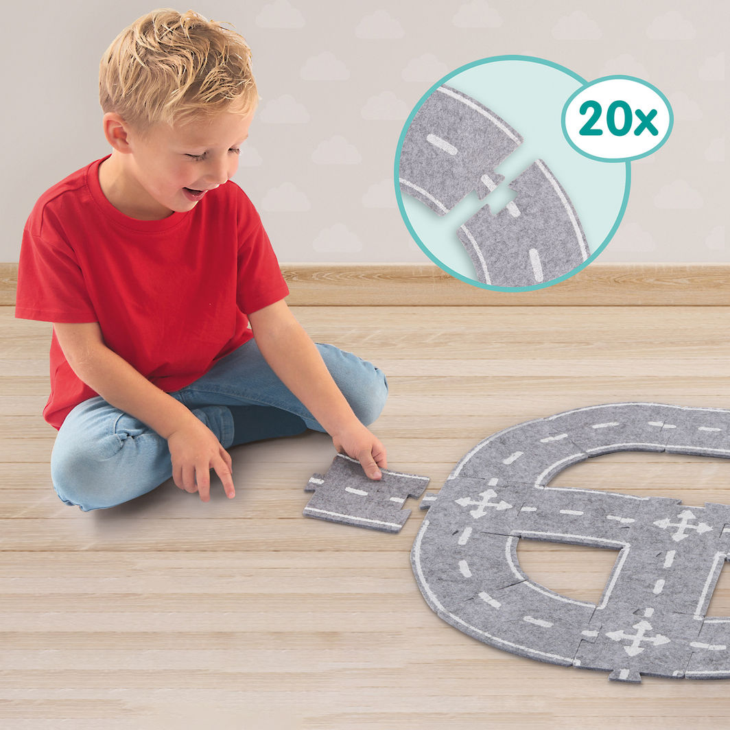 SES Creative, Felt Road Set – 20 Pieces