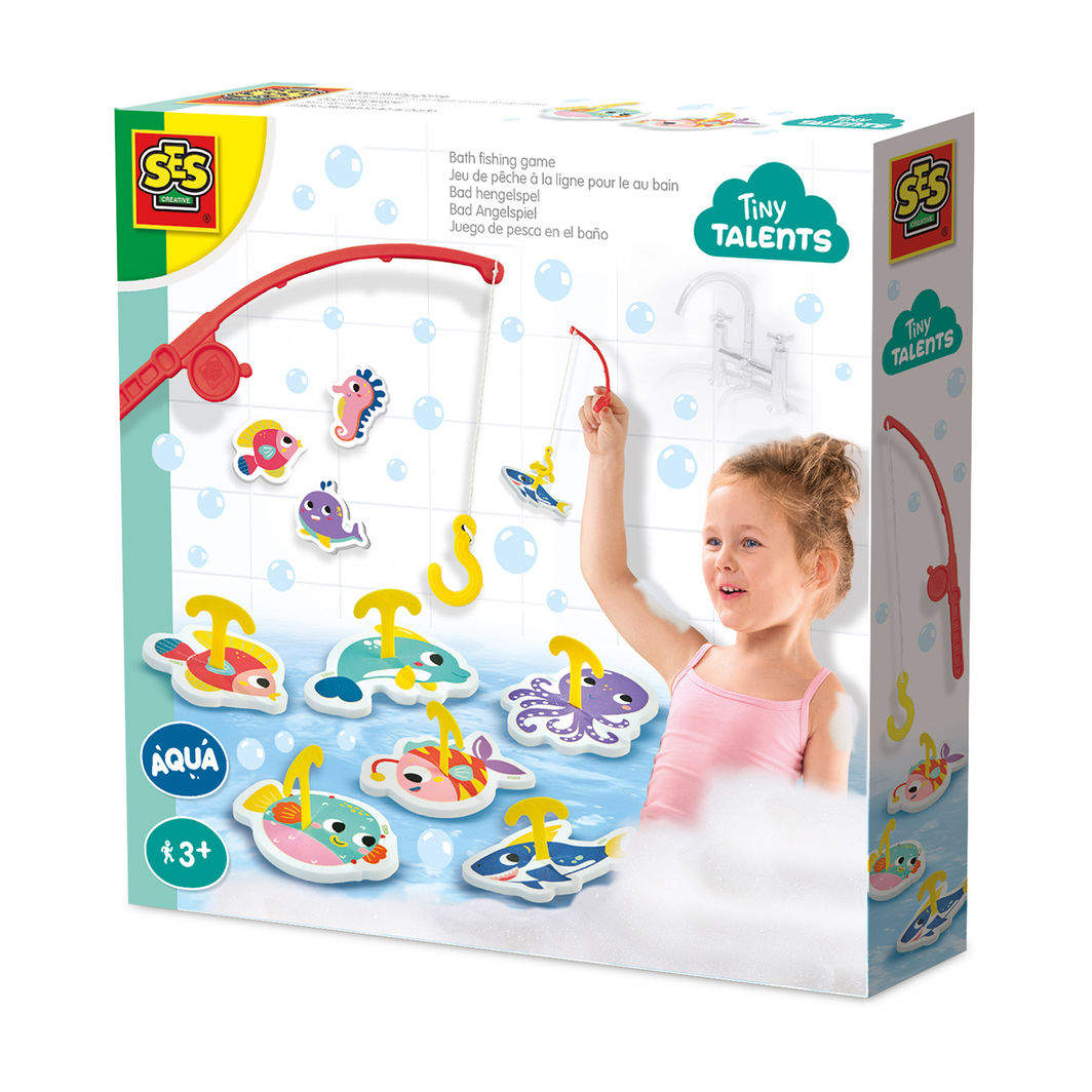 SES Creative Bath Toy, Fishing Game - Foam Fish