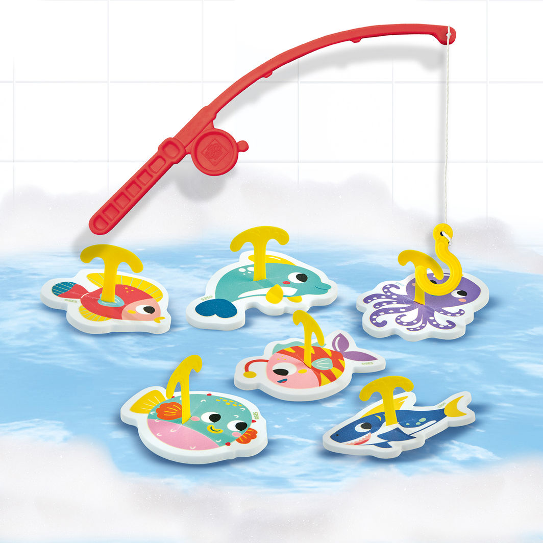 SES Creative Bath Toy, Fishing Game - Foam Fish