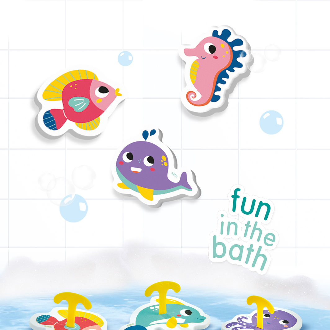 SES Creative Bath Toy, Fishing Game - Foam Fish