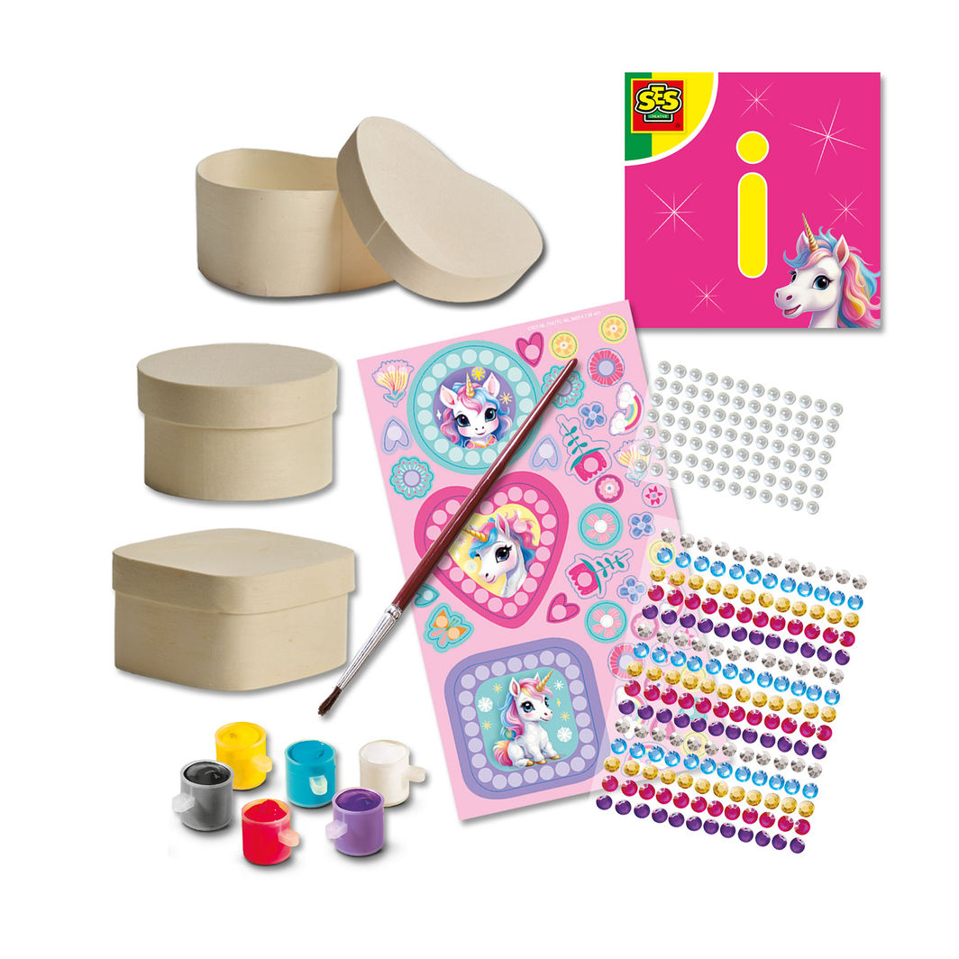 SES Creative, Diamond Mosaic - Jewelry Box with Unicorn