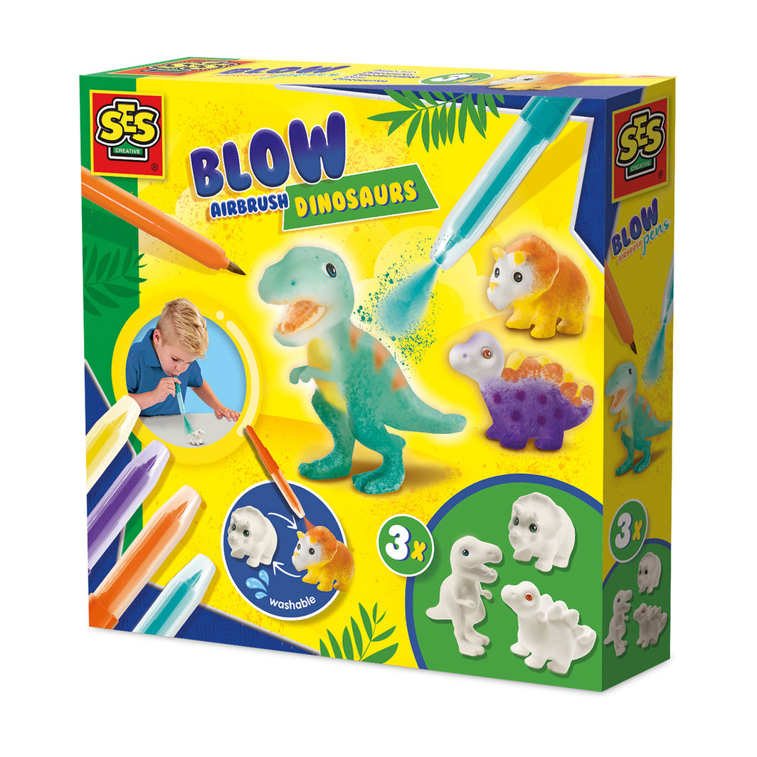 SES Creative Blow Pens, Dinosaurs