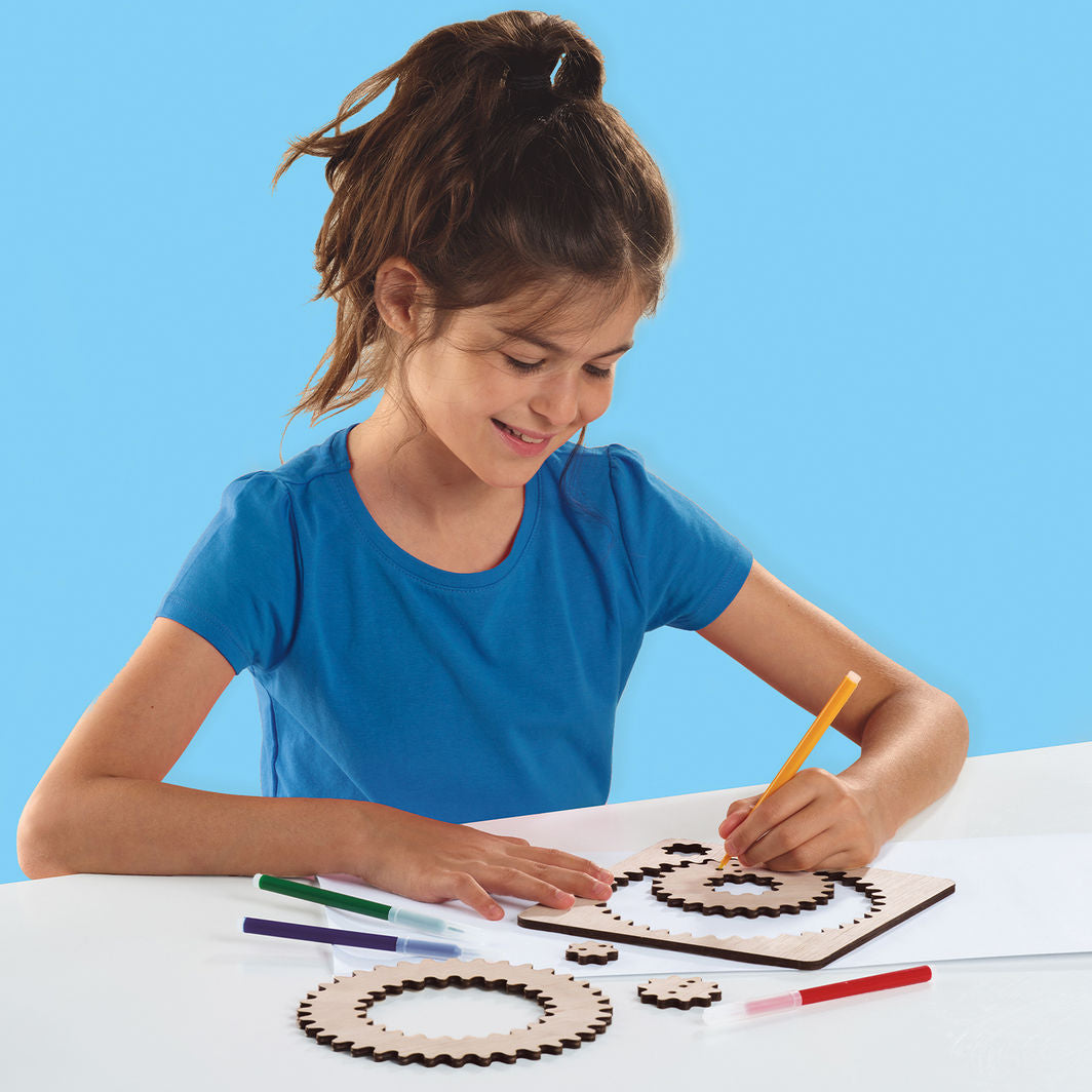 SES Creative Wooden Spiral Drawing Set