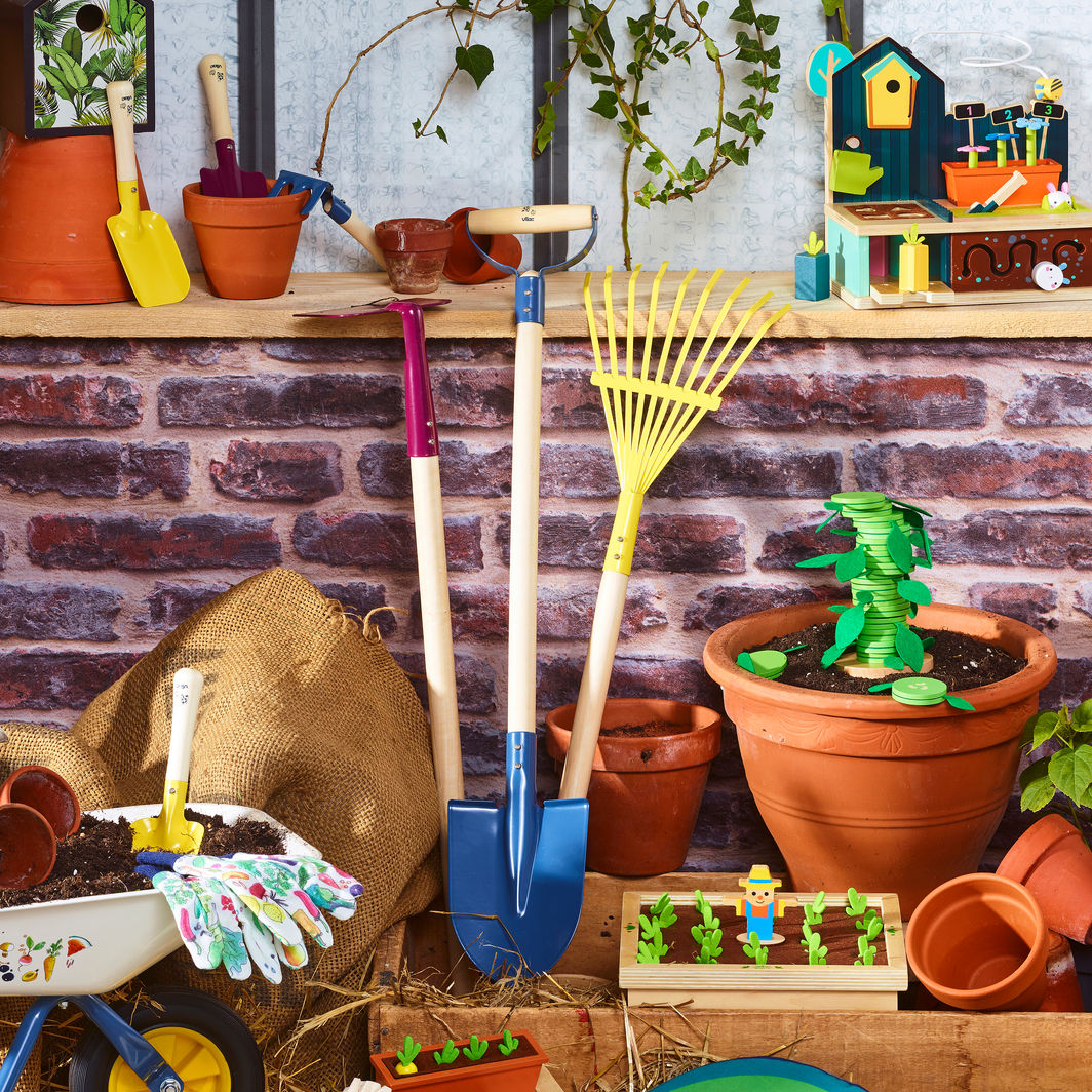 Vilac Garden Tool Set for Children, 3 Pieces – Large Tools