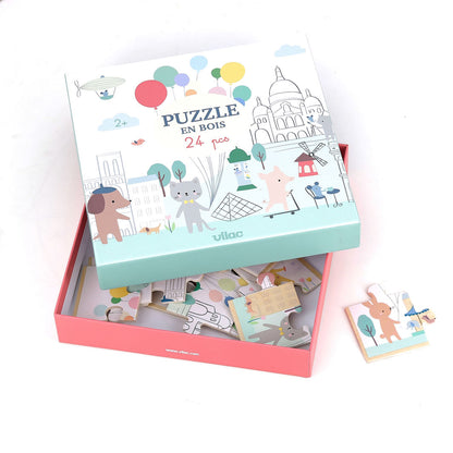 Vilac Wooden Puzzle – 24 Pieces, Paris