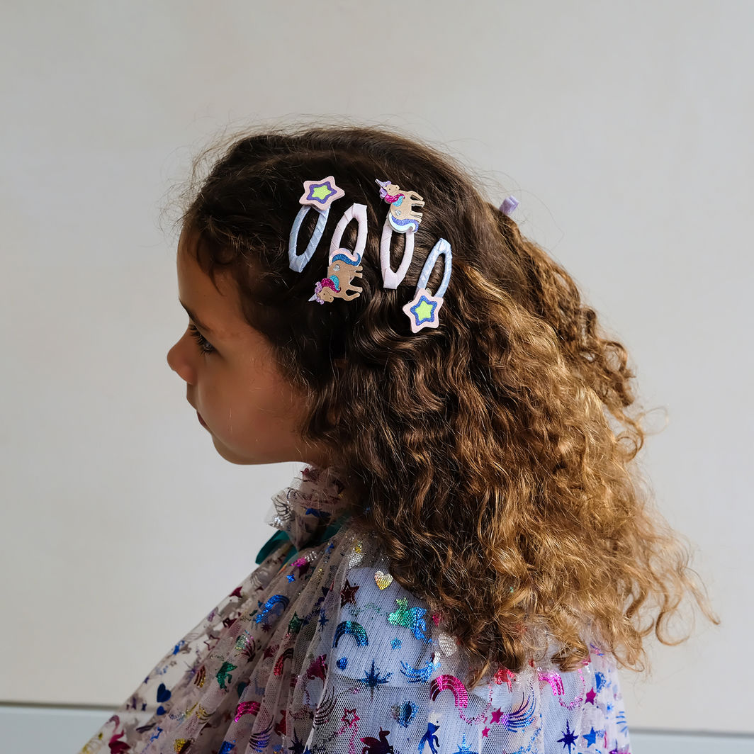 Mimi &amp; Lula 4 Hair Clips - Magical Unicorn