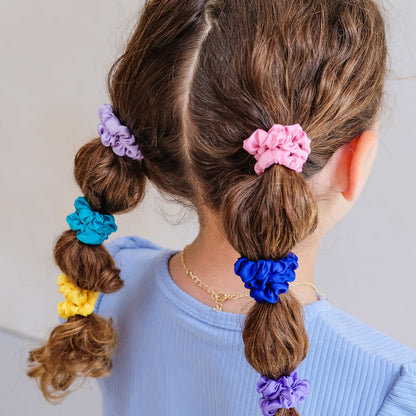 Mimi &amp; Lula 9 Scrunchies hårelastikker - Bright Satin
