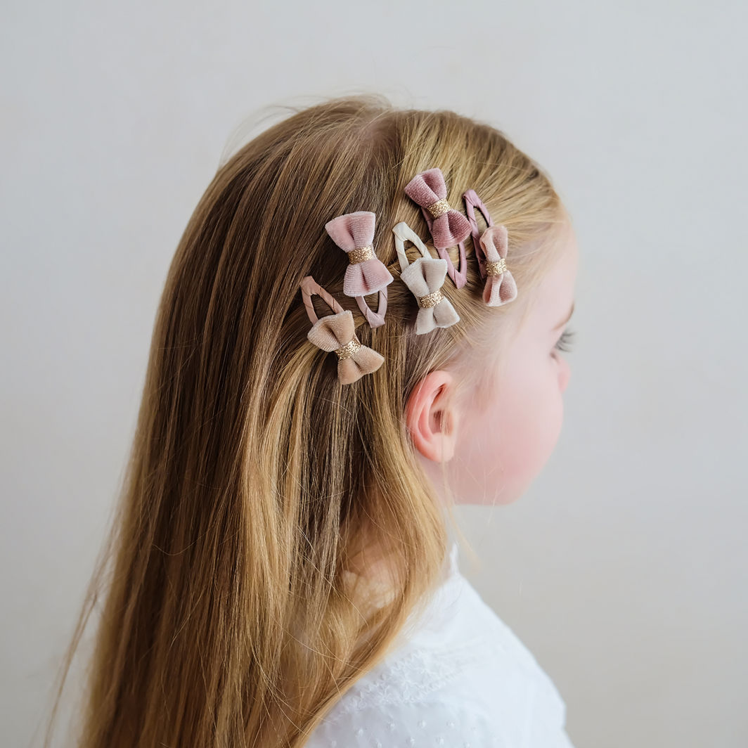 Mimi &amp; Lula 5 Hårspænder - Mini Velvet Tinkerbell