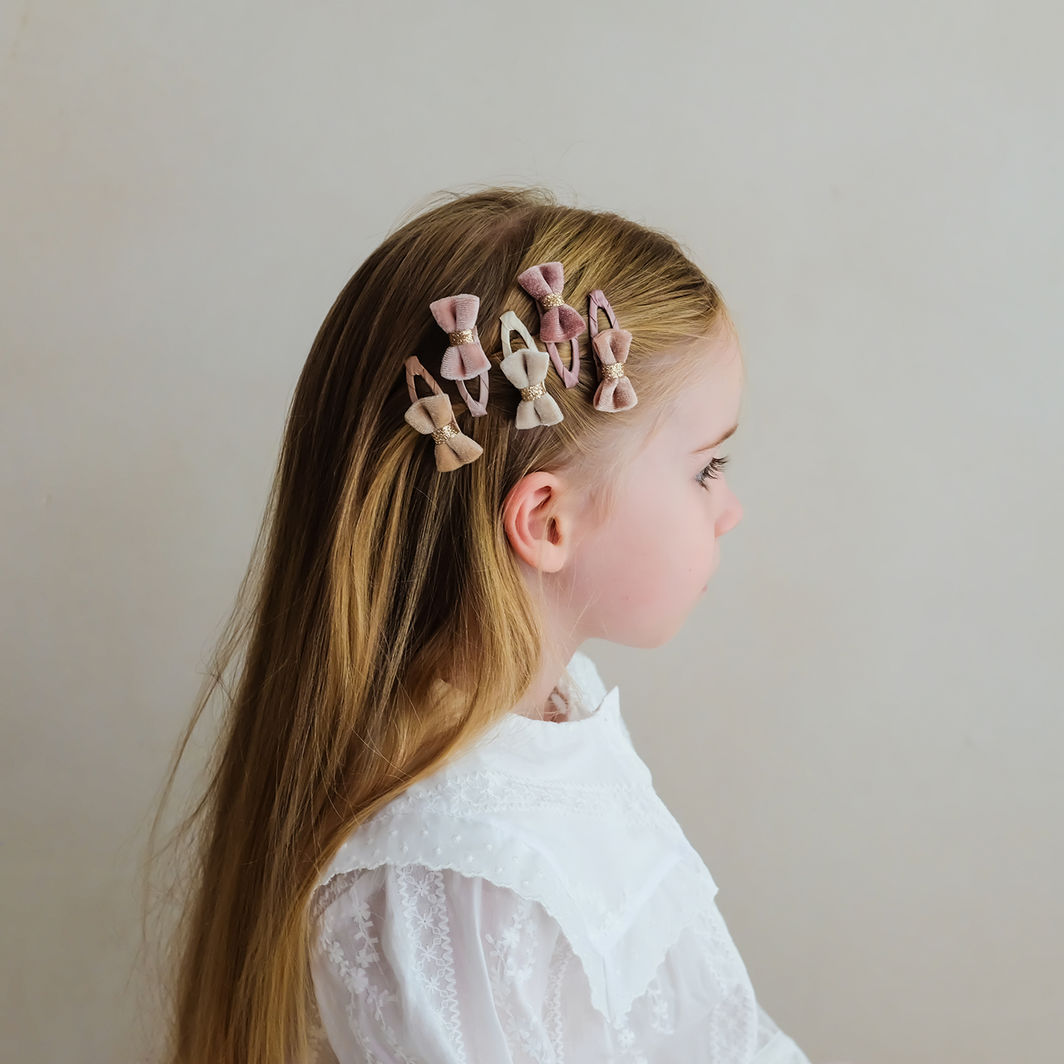 Mimi &amp; Lula 5 Hårspænder - Mini Velvet Tinkerbell