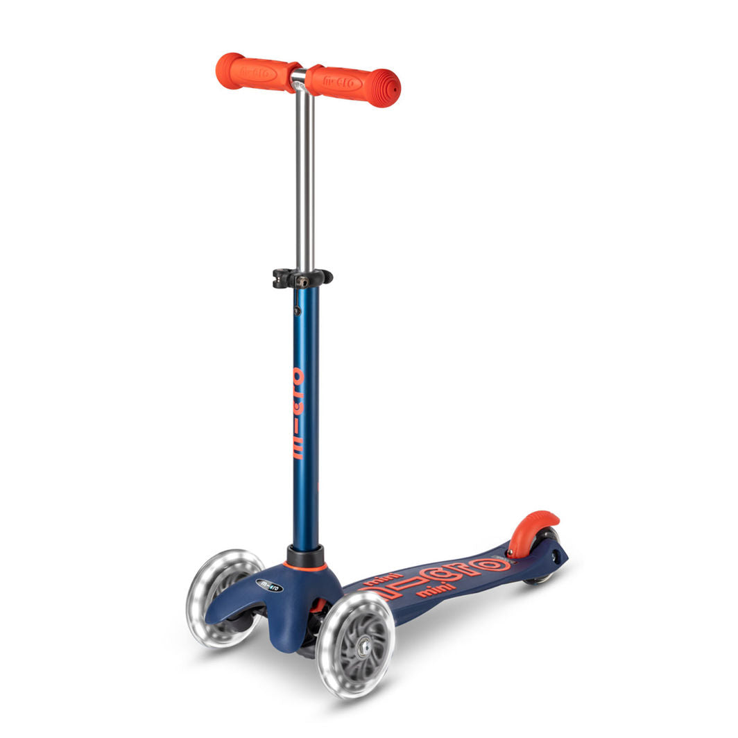 Micro Scooter, Mini Deluxe LED - Navy Blue