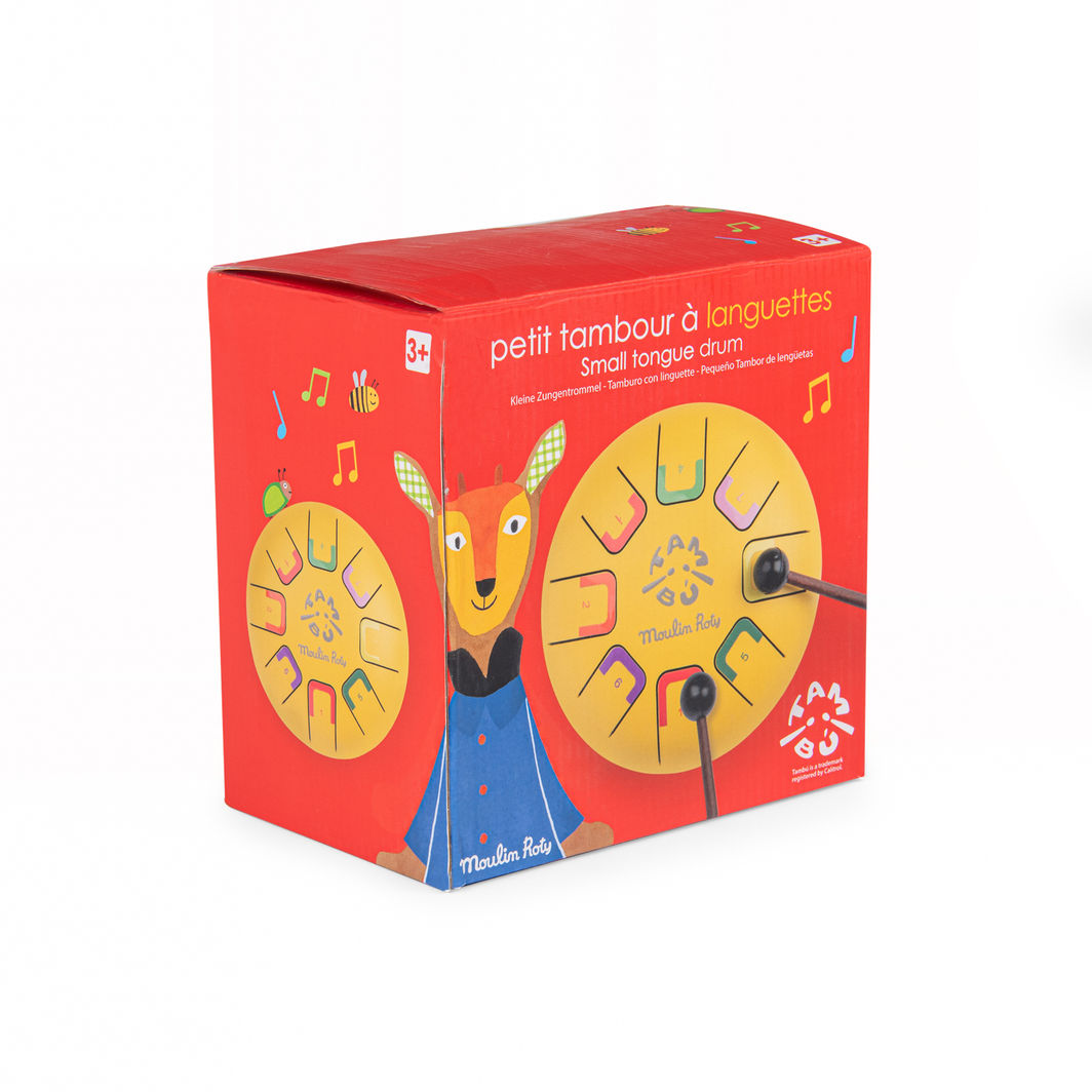 Moulin Roty Tongue Drum, Small Yellow - Les Popipop