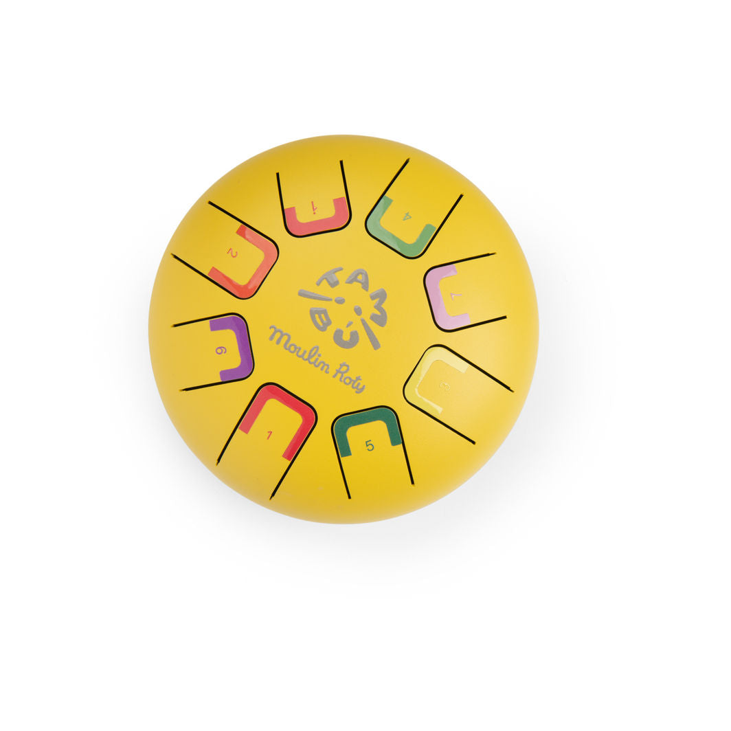 Moulin Roty Tongue Drum, Small Yellow - Les Popipop