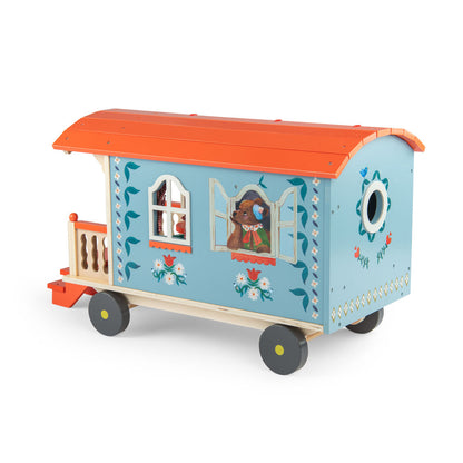 Moulin Roty Caravan with Furniture, Les Minouchkas