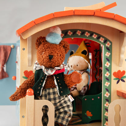 Moulin Roty Caravan with Furniture, Les Minouchkas