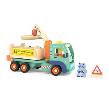 Moulin Roty Wooden Truck, Forest Wagon - Avenue du Moulin