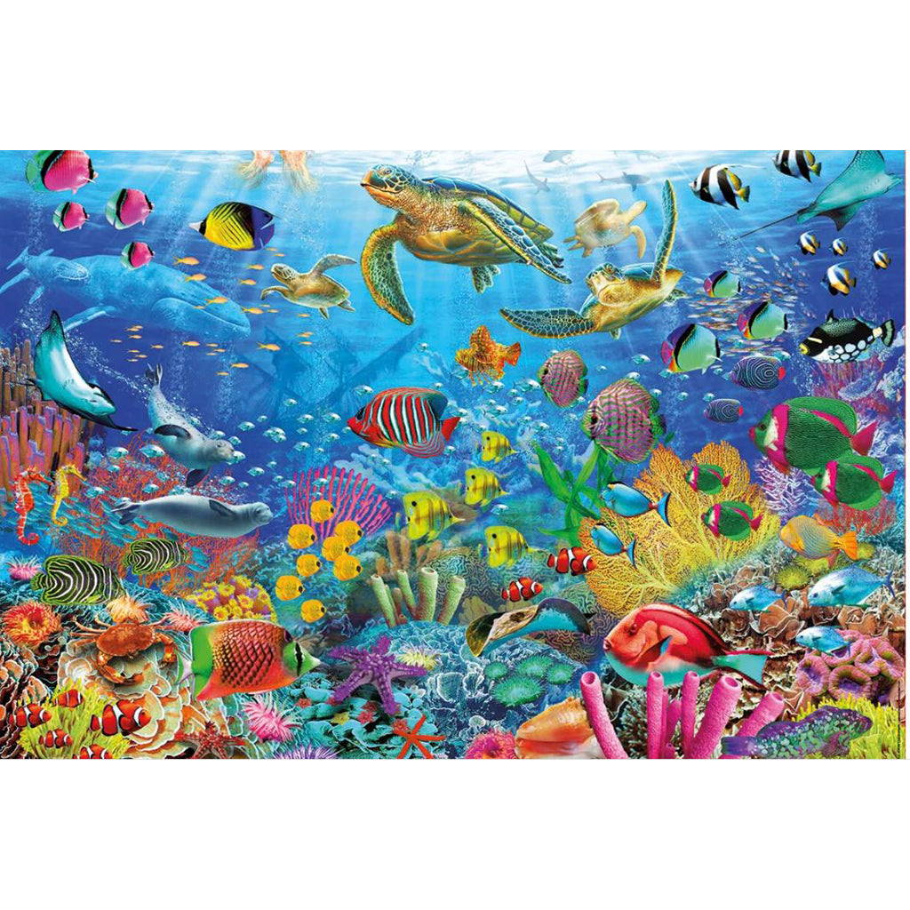 Educa Puzzle with 1000 Pieces - Tropical Fantasy Turtles