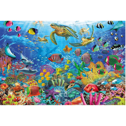 Educa Puzzle with 1000 Pieces - Tropical Fantasy Turtles