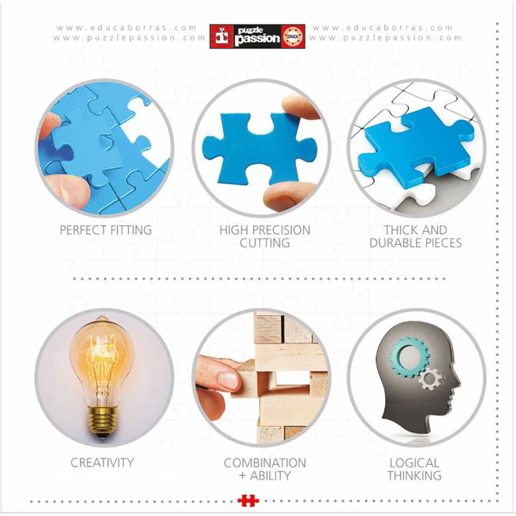 Educa Puzzle with 1000 Pieces - Tropical Fantasy Turtles