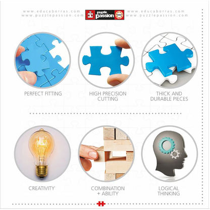 Educa Puzzle with 1000 Pieces - Tropical Fantasy Turtles