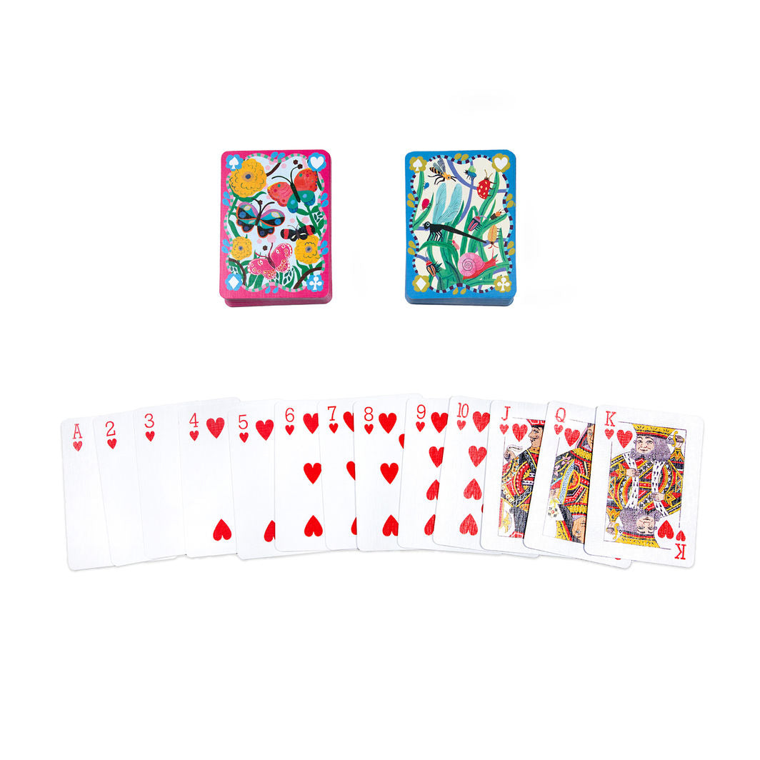 eeBoo Playing Cards, Butterflies &amp; Bugs - 2 Designs