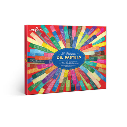 eeBoo Oil Pastels, Set of 36 - Rainbow