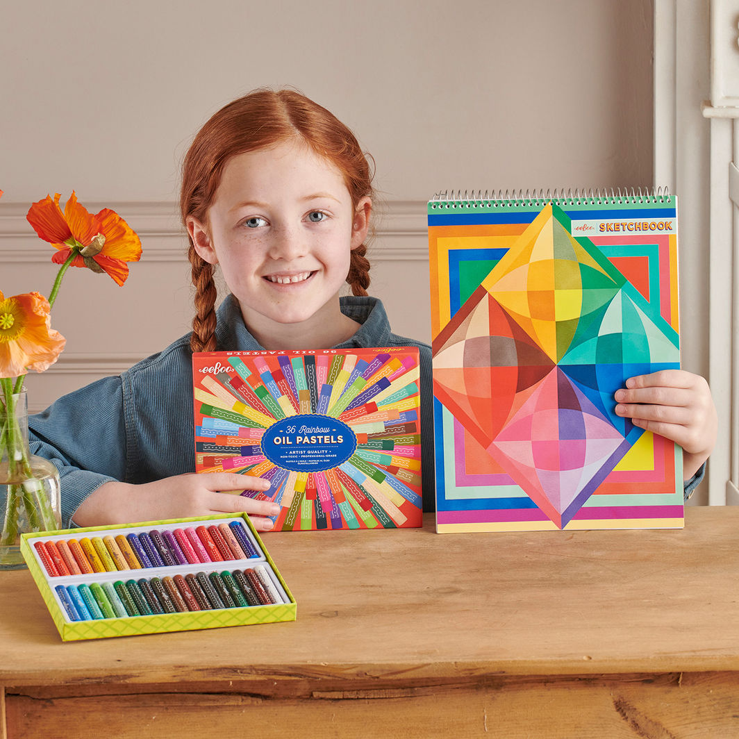 eeBoo Oil Pastels, Set of 36 - Rainbow