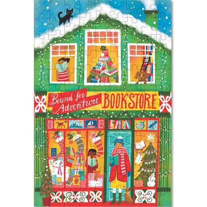 eeBoo Puzzle 100 Pieces, Christmas Market - Assorted Designs