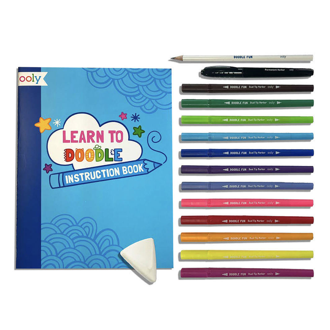 OOLY - Draw and Color Activity Set - Learn to Doodle