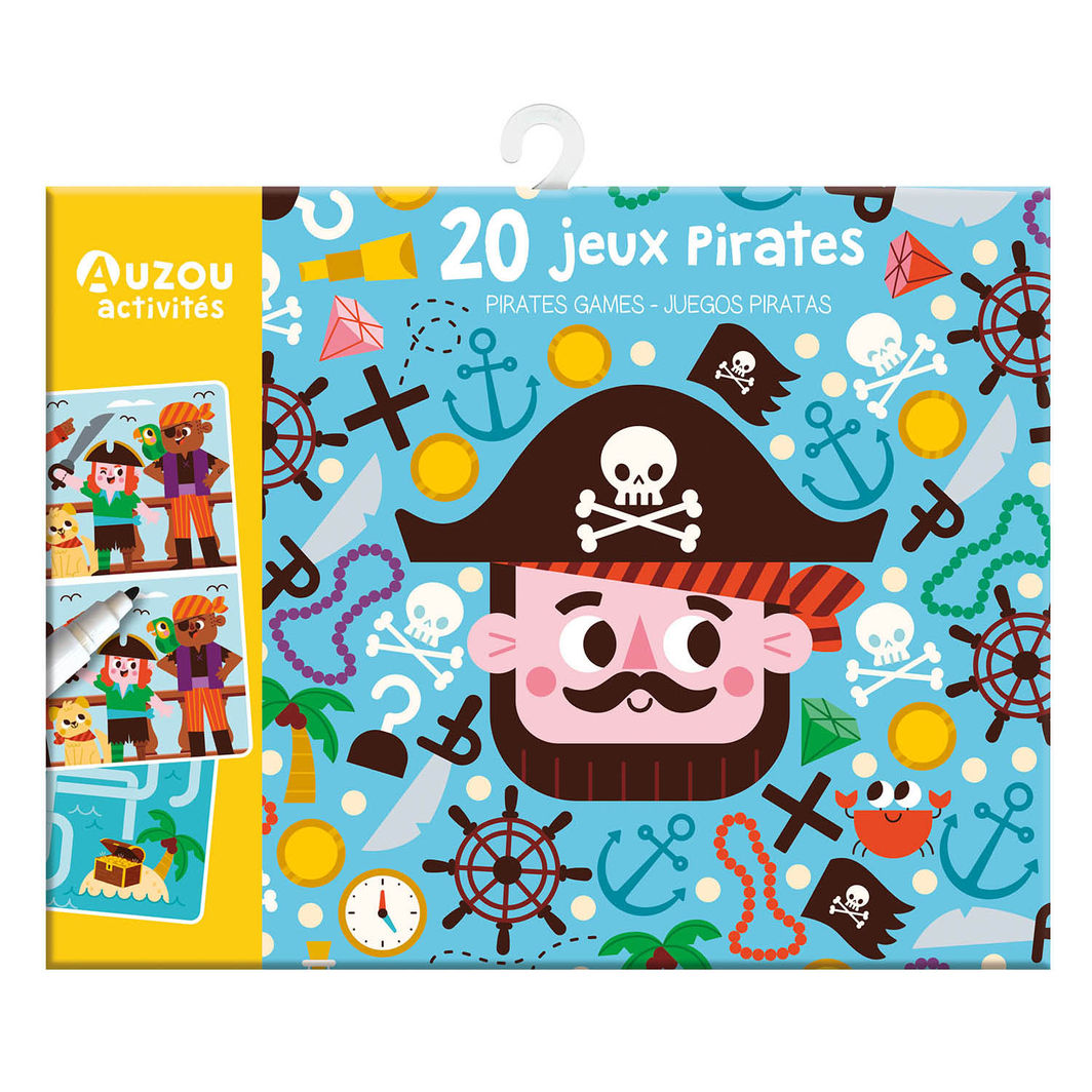 Auzou Activity Cards, 20 Tasks - Pirates