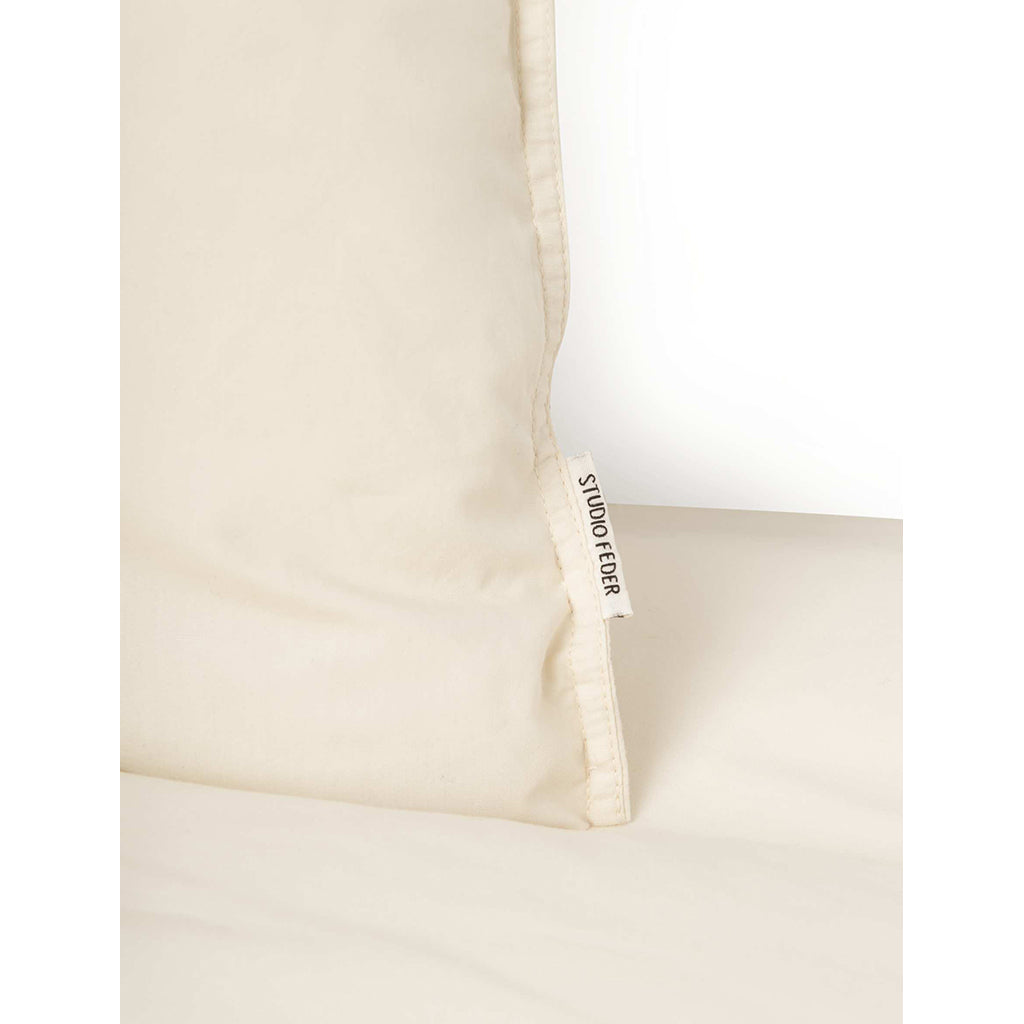 Studio Feder Adult Bedding, Organic - Percale Ivory XL
