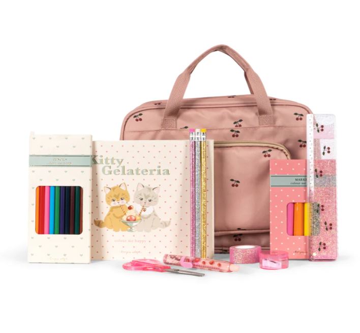 Konges Sløjd Holiday Essentials Bag, With Contents - Cherry