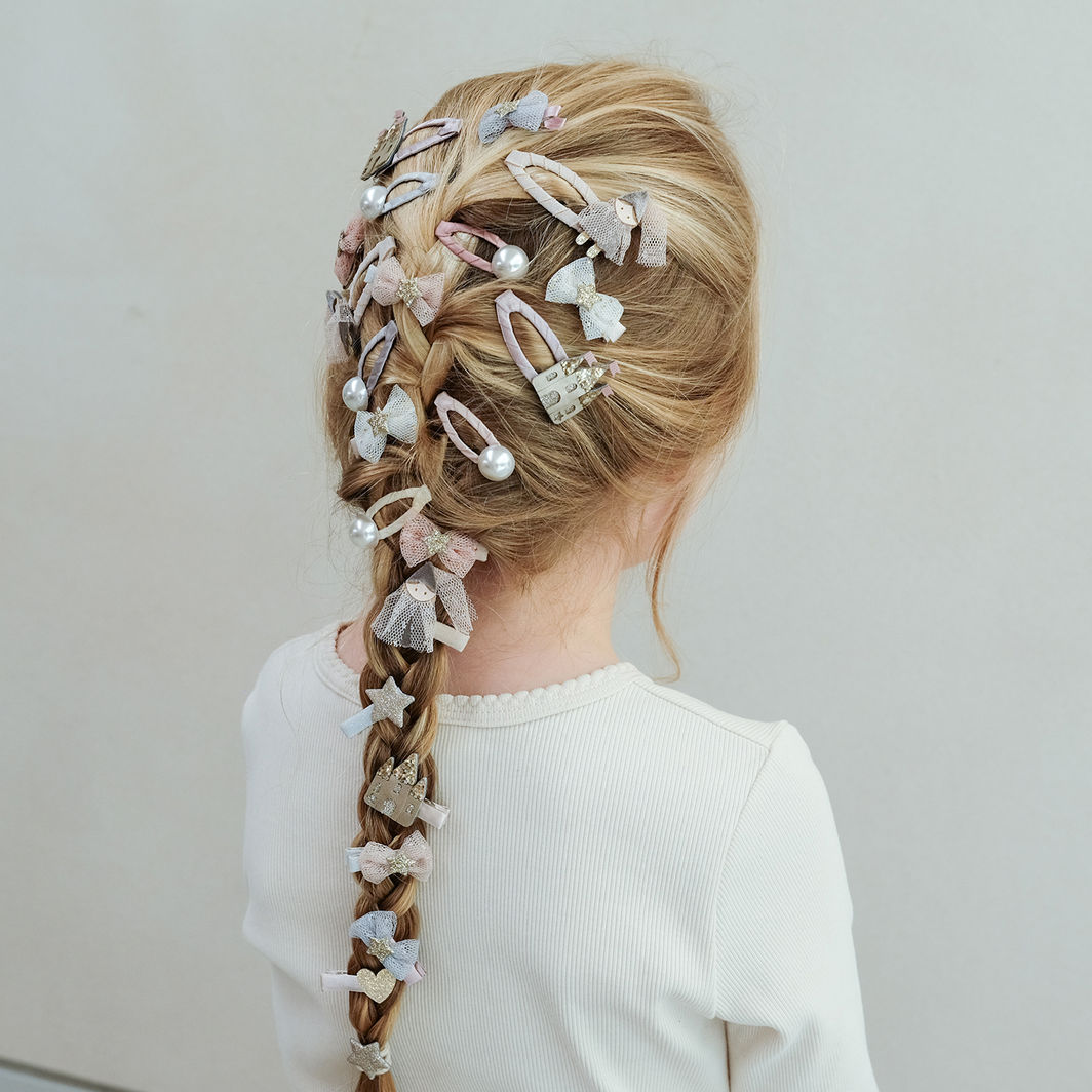 Mimi &amp; Lula Hair Accessories, 8 Hair Clips - Mini Tutu Bow Enchanted