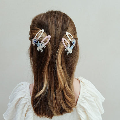 Mimi &amp; Lula Hair Accessories, 4 Hair Clips - Winged Unicorn Celeste
