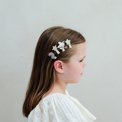 Mimi &amp; Lula Hair Accessories, 8 Hair Clips - Mini Unicorn Celeste