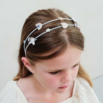 Mimi &amp; Lula Hair Accessories, Double Headband - Unicorn Celeste