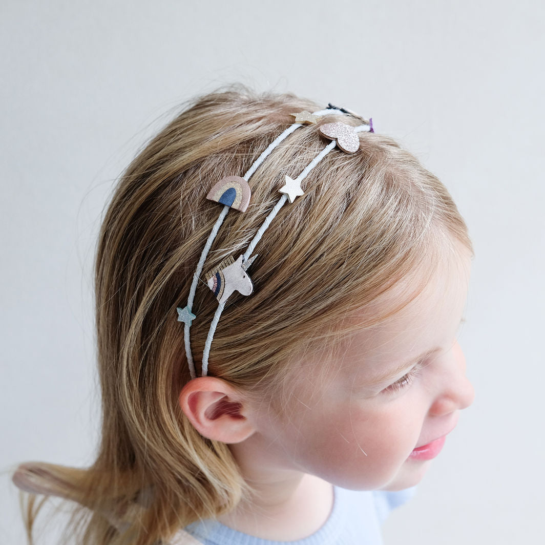 Mimi &amp; Lula Hair Accessories, Double Headband - Unicorn Celeste