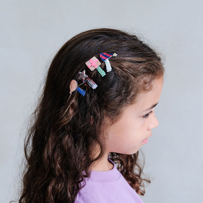 Mimi &amp; Lula Hair Accessories, 8 Hair Clips - Mini Birthday Party Dancing Queen