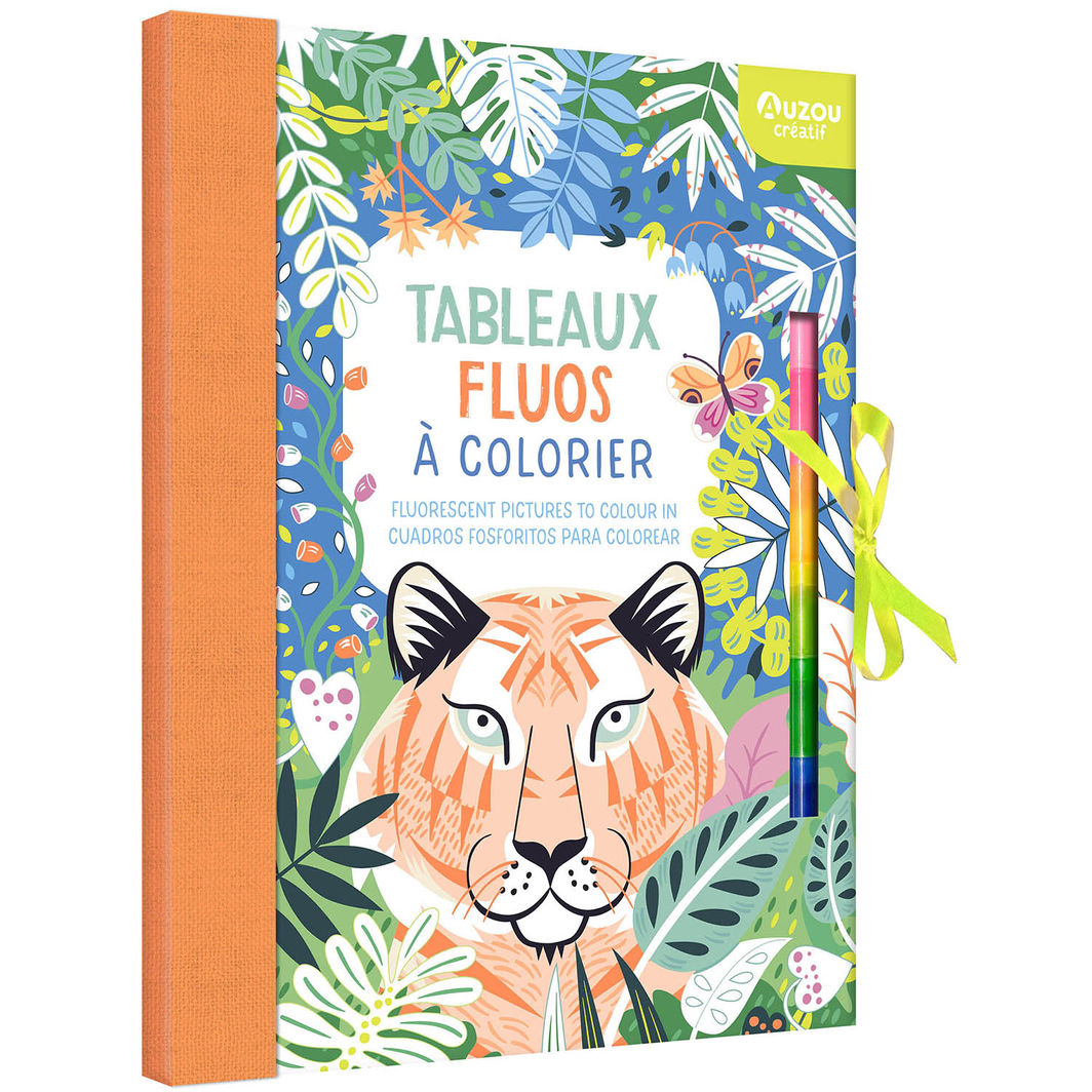 Auzou Coloring Book, Neon Designs