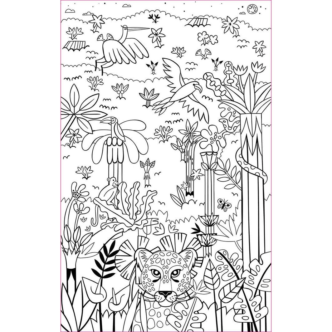 Auzou Coloring Book, Neon Designs