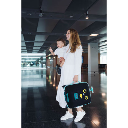 Micro Trolley Eazy Ride-On, Suitcase Kids Can Ride On - Forest Green