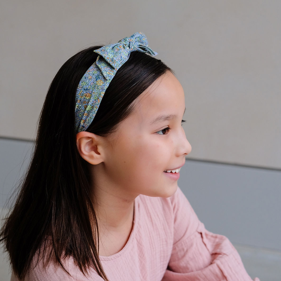Mimi &amp; Lula Headband, Floral Teal Edie Spring on the Farm