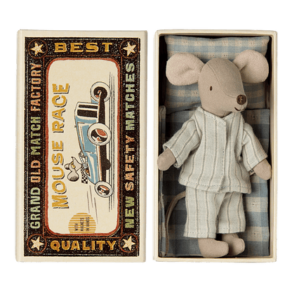 Maileg Big Brother Mouse in a Matchbox