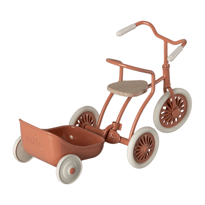 Maileg Bike Wagon for Mouse, Coral