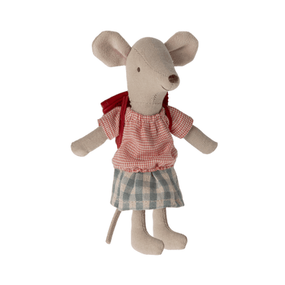 Maileg Bicycle Mouse, Big Sister - Red