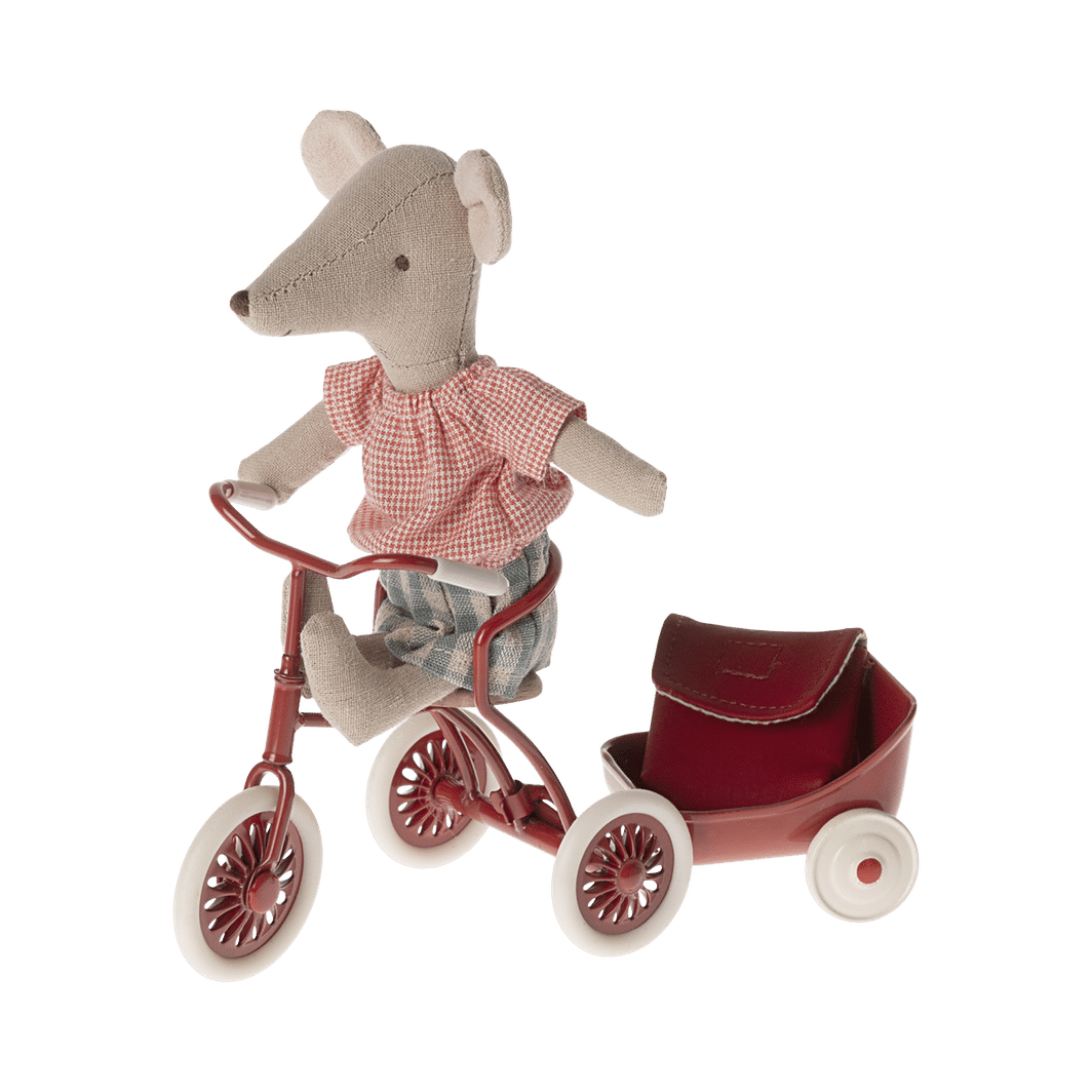 Maileg Bicycle Mouse, Big Sister - Red