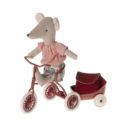 Maileg Bicycle Mouse, Big Sister - Red