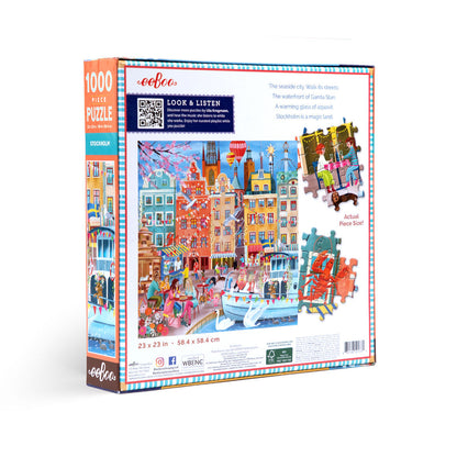 eeBoo Jigsaw Puzzle 1000 Pieces, Stockholm